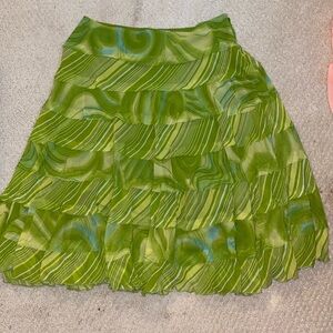 Vintage green midi skirt
